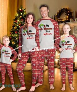 My 49ers Stole My Heart Ugly Christmas Pajamas Set Family Kid Men Women