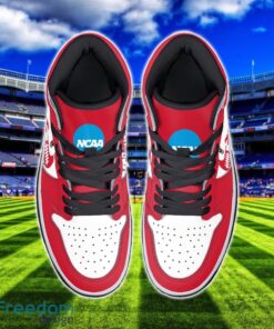 NC State Wolfpack Air Jordan 1 Shoes Sport Hightop Sneakers For Men And Women Custom Name Product Photo 3