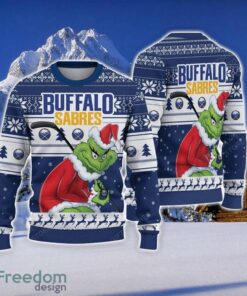 NCAA Buffalo Sabres Football Fans Sweater Grinch Ugly Sweater Christmas Funny Gift