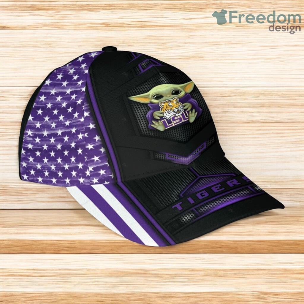 Ncaa Lsu Tigers Cap 3D Baby Yoda image Ncaa Lsu Tigers Cap 3D Baby Yoda Product Photo 1