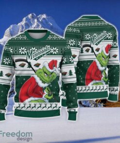 NCAA Minnesota Wild Football Fans Sweater Grinch Ugly Sweater Christmas Funny Gift