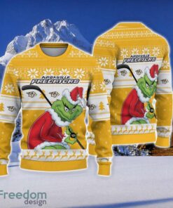 NCAA Nashville Predators Football Fans Sweater Grinch Ugly Sweater Christmas Funny Gift