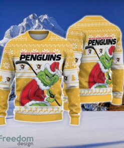 NCAA Pittsburgh Penguins Football Fans Sweater Grinch Ugly Sweater Christmas Funny Gift