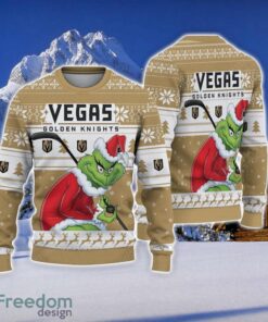 NCAA Vegas Golden Knights Football Fans Sweater Grinch Ugly Sweater Christmas Funny Gift