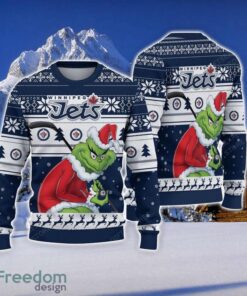 NCAA Winnipeg Jets Football Fans Sweater Grinch Ugly Sweater Christmas Funny Gift