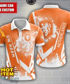 Netherlands national football team Limited 3D Polo Shirt Logo Printing For Fans Custom Name