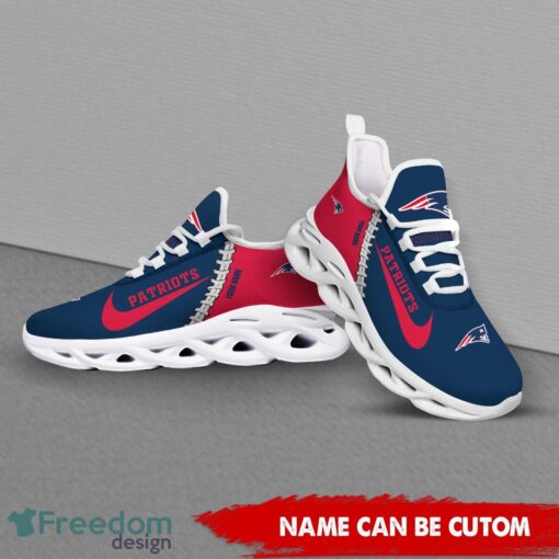 New England Patriots Custom Name Limited Max Soul Shoes Sneakers For Sports Fans Gift Product Photo 4