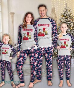 New England Patriots Football Happy Thanksgiving Fan Christmas Family Pajamas Set Kid Men Women