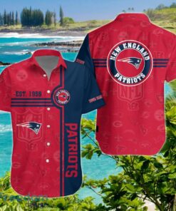 New England Patriots Hawaiian Shirt Custom Name Impressive Gift