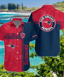 New England Patriots Hawaiian Shirt Custom Name Unique Gift