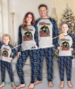 New England Patriots Merry Christmas Xmas Pajamas Set Family Gift Christmas