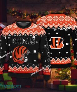 New Style Helmet Cincinnati Bengals Christmas 3D Sweater Gift For Adult