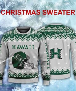 New Style Helmet Hawaii Rainbow Warriors Xmas Sweater Gift For Adult