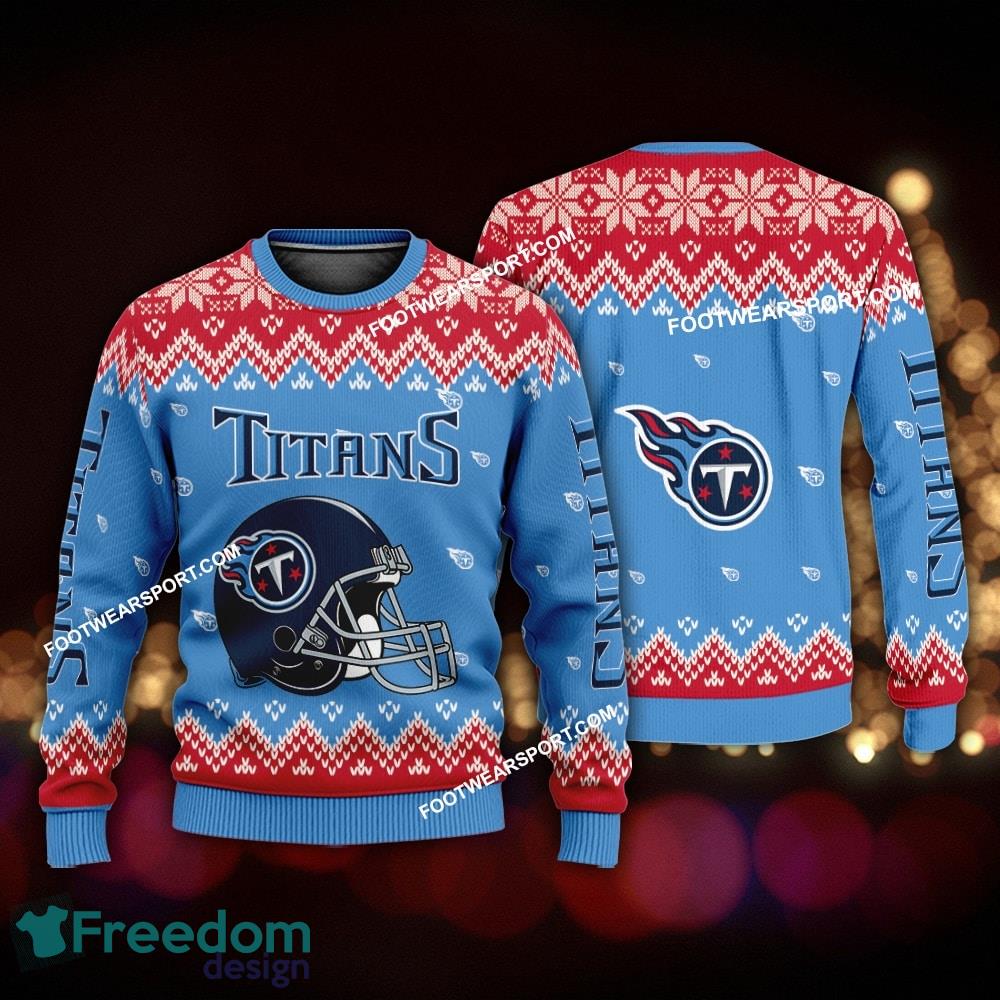 New Style Helmet Tennessee Titans Xmas 3D Sweater Gift Holidays image New Style Helmet Tennessee Titans Xmas 3D Sweater Gift Holidays - New Style Helmet Tennessee Titans Xmas 3D Sweater Gift Holidays