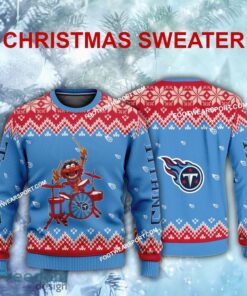 New Style Muppets Play Drums Tennessee Titans Christmas Sweater For Men Women