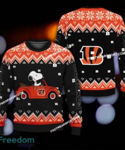 New Style Snoopy Driving Car Cincinnati Bengals Christmas Sweater Gift For Adult