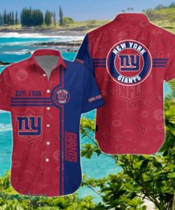 New York Giants Hawaiian Shirt Custom Name Impressive Gift