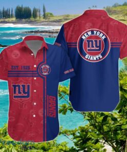 New York Giants Hawaiian Shirt Custom Name Unique Gift