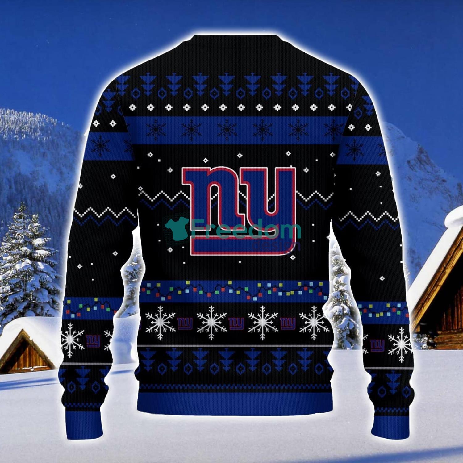 New York Giants Santa Claus Ugly Christmas Sweater Christmas Gift 3D Sweater image New York Giants Santa Claus Ugly Christmas Sweater Christmas Gift 3D Sweater Product Photo 2
