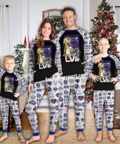 New York Giants Super Bowl Xmas Family Pajamas Set Kid Men Women