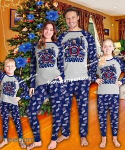 New York Giants Transfer Christmas Pajamas Set Family Kid Men Women