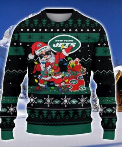 New York Jets Santa Claus Ugly Christmas Sweater Christmas Gift 3D Sweater