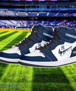 New York Yankees Air Jordan 1 Shoes Sport Hightop Sneakers For Men And Women Custom Name Product Photo 2