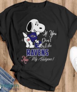 Nfl Baltimore Ravens Snoopy Dog Kiss My Endgone Shirt Product Photo 1