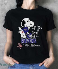 Nfl Baltimore Ravens Snoopy Dog Kiss My Endgone Shirt Product Photo 4