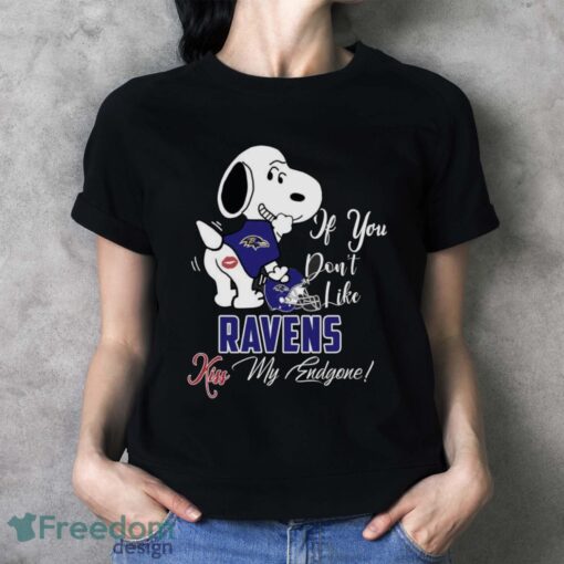 Nfl Baltimore Ravens Snoopy Dog Kiss My Endgone Shirt Product Photo 4