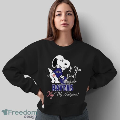 Nfl Baltimore Ravens Snoopy Dog Kiss My Endgone Shirt Product Photo 5