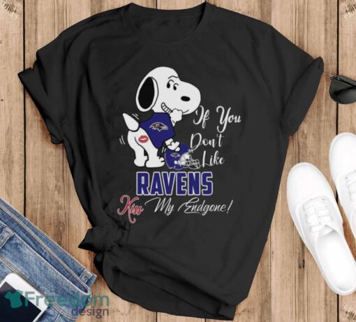 Nfl Baltimore Ravens Snoopy Dog Kiss My Endgone Shirt Product Photo 1