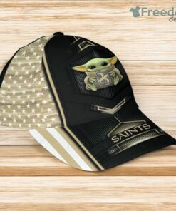 Nfl Cap 3D New Orleans Saints Cap 3D Baby Yoda