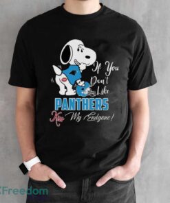 Nfl Carolina Panthers Snoopy Dog Kiss My Endgone Shirt Product Photo 2