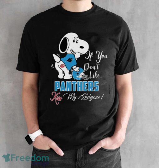 Nfl Carolina Panthers Snoopy Dog Kiss My Endgone Shirt Product Photo 2