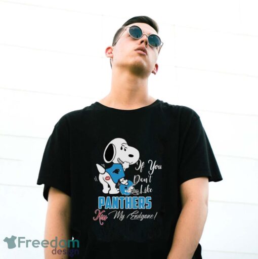 Nfl Carolina Panthers Snoopy Dog Kiss My Endgone Shirt Product Photo 3