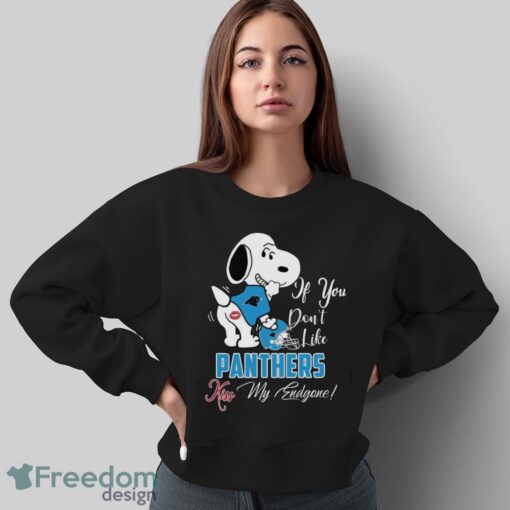 Nfl Carolina Panthers Snoopy Dog Kiss My Endgone Shirt Product Photo 5