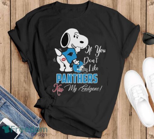 Nfl Carolina Panthers Snoopy Dog Kiss My Endgone Shirt Product Photo 1