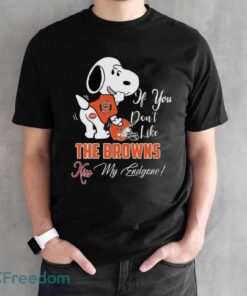 Nfl Cleveland Browns Snoopy Dog Kiss My Endgone Shirt Product Photo 2