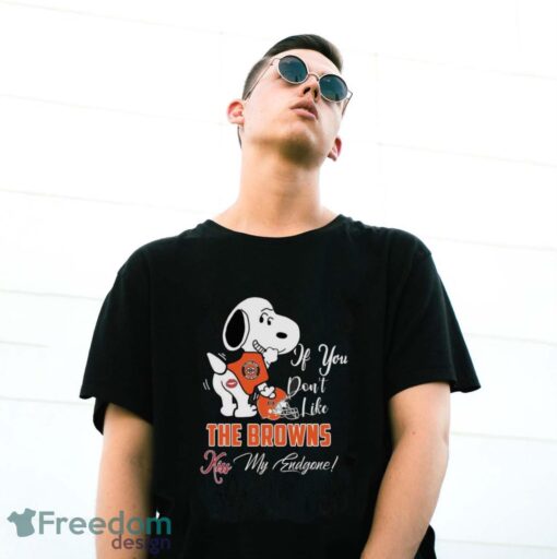 Nfl Cleveland Browns Snoopy Dog Kiss My Endgone Shirt Product Photo 3