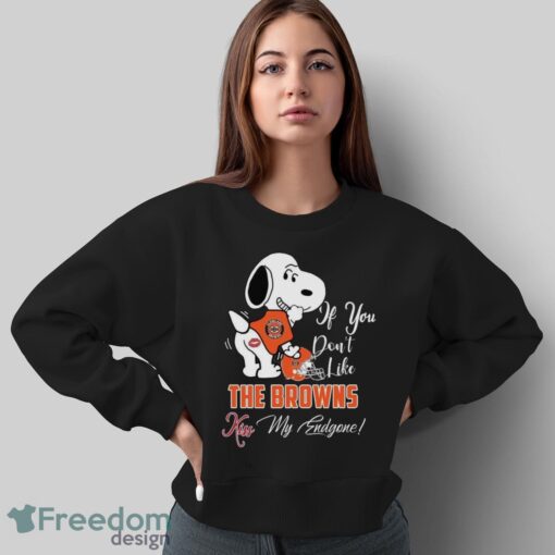 Nfl Cleveland Browns Snoopy Dog Kiss My Endgone Shirt Product Photo 5