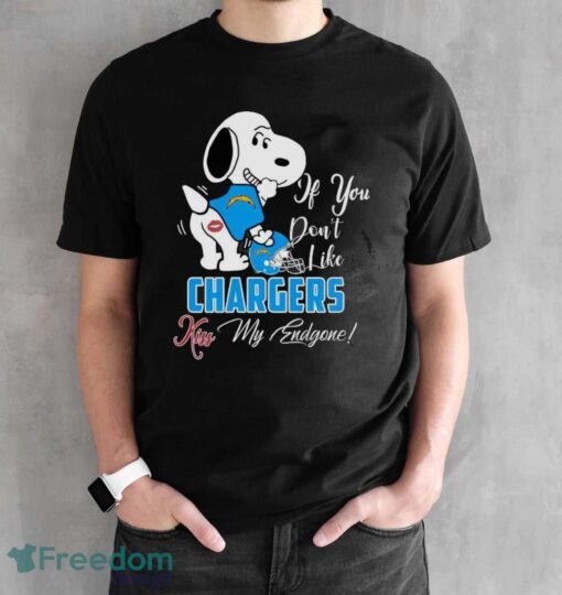 NFL Los Angeles Chargers Snoopy Dog Kiss My Endgone Shirt Product Photo 2