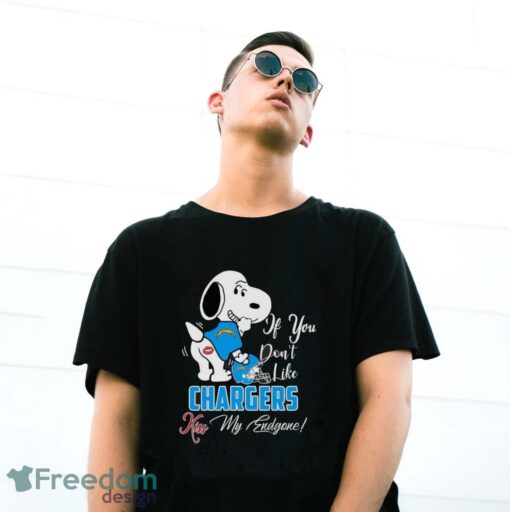 NFL Los Angeles Chargers Snoopy Dog Kiss My Endgone Shirt Product Photo 3