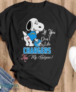 NFL Los Angeles Chargers Snoopy Dog Kiss My Endgone Shirt Product Photo 1