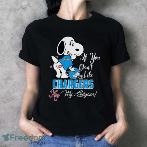 NFL Los Angeles Chargers Snoopy Dog Kiss My Endgone Shirt Product Photo 4