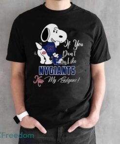 NFL New York Giants Snoopy Dog Kiss My Endgone Shirt Product Photo 2