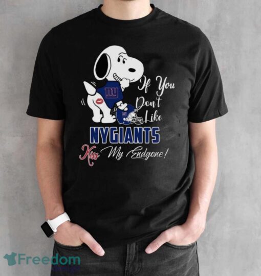 NFL New York Giants Snoopy Dog Kiss My Endgone Shirt Product Photo 2