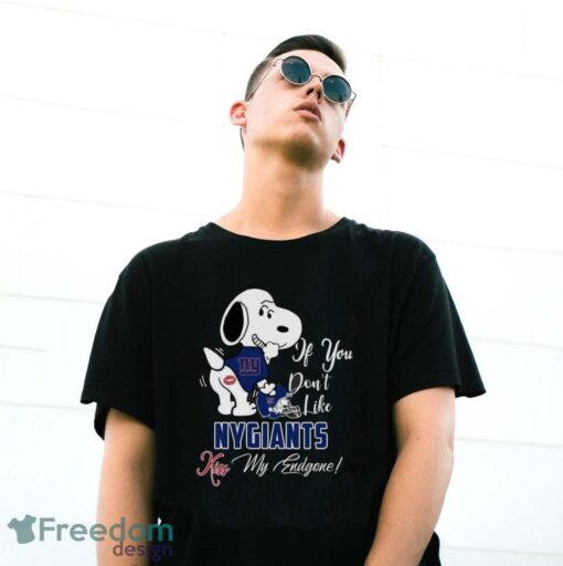 NFL New York Giants Snoopy Dog Kiss My Endgone Shirt Product Photo 3