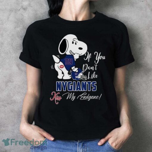 NFL New York Giants Snoopy Dog Kiss My Endgone Shirt Product Photo 4