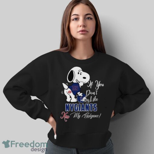 NFL New York Giants Snoopy Dog Kiss My Endgone Shirt Product Photo 5